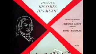 The Life and Times of Robert Schumann David Randolph Narrator - 1954