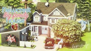 Дом большой семьи в Ньюкрест  Строительство  The Sims 4  Speed Build  No CC