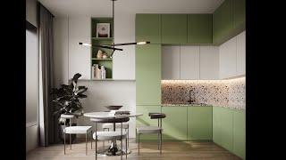 3dsMax Corona Render Interior Kitchen Design Scratch To Finish