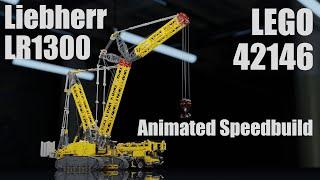 LEGO 42146 Liebherr LR13000 Animated Speedbuild  LEGO Cranes  Blender Geometry Nodes Animation