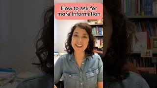 English Conversation Tip how to ask for more information #englishspeaking #englishconversation