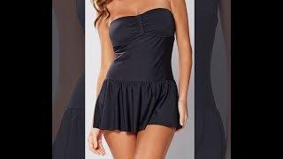 Studio - Palm Springs Black Skirted Swimsuit #Studio #swimwear #tummycontrol