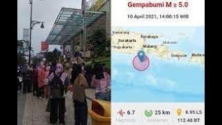 Kepanikan Warga saat Gempa Magnitudo 67 Guncang Malang