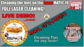  Diode Laser Lens cleaning on the Roly Automation LaserMATIC 10.