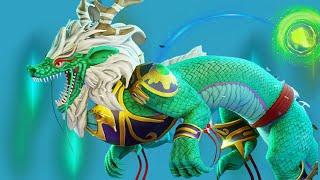 Hungry Dragon  NEW JADE DRAGON UNLOCKED - New Chinese Dragon Gameplay Walkthrough Android iOS