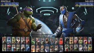 Donatello vs Sub Zero Very Hard - Mortal Kombat 11 vs Injustice 2  4K UHD Gameplay