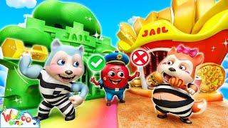 Stuck in Yummy Prison - Good Diet Song  Imagine Kids Songs & Nursery Rhymes  Wolfoo Kids Songs