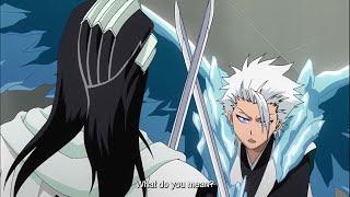 Byakuya VS Toshiro English Sub