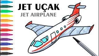 Easy Drawing Jet Airplane I Kolay Jet Uçak Çizimi I Jet Uçak Nasıl Çizilir?
