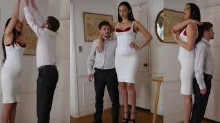 The Tall Blind Date -3  Tall Woman Short Man  Tall Woman Height Comparison