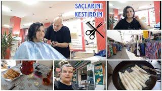 GİYSİ PAZARINDAN NELER ALDIMYENİ SAÇ STİLİM‍️NASIL OLMUŞ️GÜNLÜK VLOG PART1