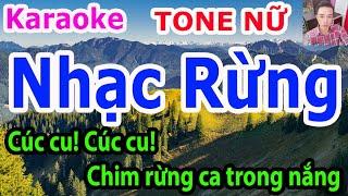 Karaoke - Nhạc Rừng - Tone Nữ - Nhạc Sống - gia huy karaoke