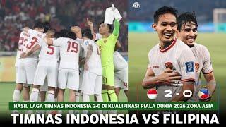  MEMBANGGAKAN SEKALI  Hasil TIMNAS INDONESIA VS FILIPINA Mimpi Menuju Piala Dunia Terwujud