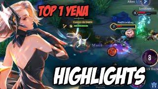 top 1 yena Highlights  best combos  AoV  傳說對決  RoV  Liên Quân Mobile