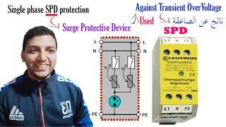 Surge Protective Device SPD جهاز الحماية من الصواعق الكهربائية