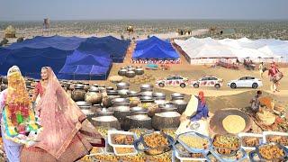 Huge Wedding in Village  Cooking for 15000 People  Village Wedding Food Shadi Ka Khana Katwa gosht