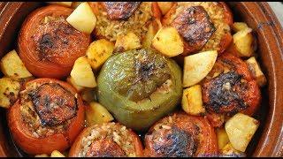 Greek Stuffed Tomatoes by Yiayia Deppy Made Easy - Ντομάτες Γεμιστές