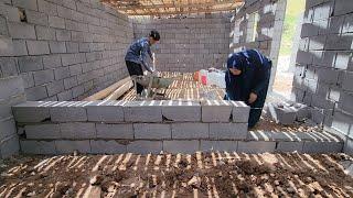 Farewell to Abulfazls mother and cementing the wall of the house