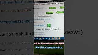 All Jio Bharat Flash File  Jio Bharat Flash File 100% tested File #jiobharat #jiobharatflashfile