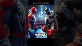 Spiderman vs Venom Boxing Match #marvel #superhero #spiderman #venom2 #avengers  Part 2