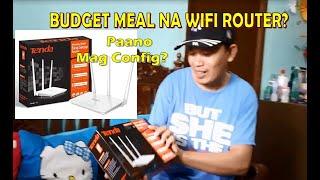 UNBOXING & CONFIG WIFI ROUTER  TENDA F3  BUDGET MEAL ROUTER