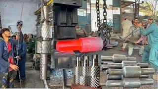 Manufacturing Process of Refineries Double Helical Gear Pinion Shaft 