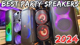 BEST Party Speakers in 2024 JBL Partybox Ultimate 710 1000 LG RNC9 Sony XV900 Panasonic Tmax50