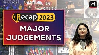 Recap 2023  Important Judgements of 2023  Drishti IAS English