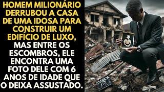 Homem milionário derrubou a casa de uma idosa para construir um edifício de luxo mas entre os...