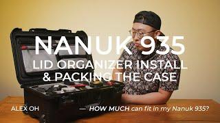 installing the Nanuk 935 Lid Organizer and whats in my camera case 2021