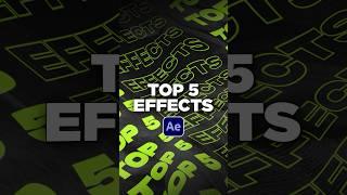 Top 5 Best Effects in After Effects You Should Know