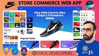 Build and Deploy Modern Nike Store ECommerce React js Web App  Tailwind Css  Redux Toolkit