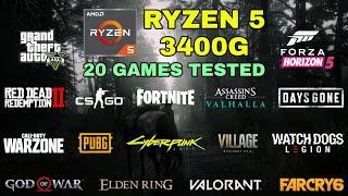 Ryzen 5 3400G Vega 11  is it Worth in 2022?  20 Games Tested