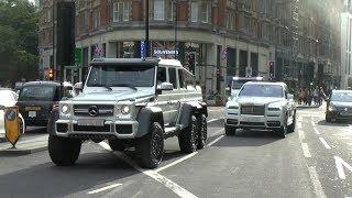 Saudi Businessman Driving his SUV Convoy in London - G6X6 Cullinan G500