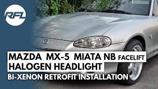 Mazda MX-5 Miata NB2 FL 90059006 HB3HB4 Projector headlight repair upgrade DIY installation kit