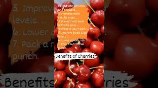 Cherries Benefits  Amazing Health Benefits of Cherries #fruitbenefits  #healthyfood #healthyfruits