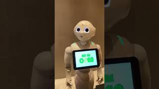 Pepper PARLOR café featuring human interaction humanoid robot and Servi from SoftBank Robotics