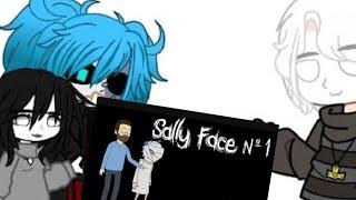 реакция салли фейс  и его друзей на Куплинов знакомится на салли - кромсали #SallyFace 