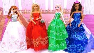 Barbie Dolls Wear Princess Dresses