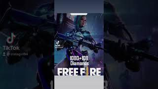 The best fast and secure site to buy Free Fire 1080 + 108 Diamonds Pins Global #freefire #gaming