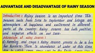 Best Essay on Advantage and Disadvantage of Rainy Season  Rainy Season Good and Bad English Essay