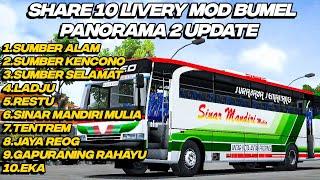 SHARE 10 LIVERY MOD BUS BUMEL PANORAMA 2 UPDATE TERBARU BY @RINDRAY free download