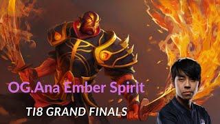 GAME 5  TI8 OG vs PSG.LGD  Og.Ana Legendary Ember Spirit Ana perspective