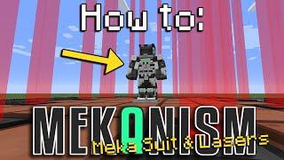 How to Mekanism  MekaSuit and Lasers Minecraft 1.16.5