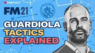 Pep Guardiola POSITIONAL PLAY Tactical Analysis and Recreation  Best Tactics FM21