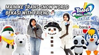 MAIN SALJU DI TRANS SNOW WORLD BEKASI  ADA SALJU DI INDONESIA‼️