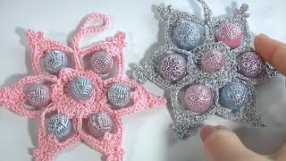 Surprisingly SIMPLE Beautiful and Unusual Crochet SNOWFLAKECrochet with Beads