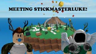 ROBLOX Natural Disaster Survival  Meeting Stickmasterluke