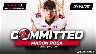 WATCH 4-star LB Mason Posa commits to Wisconsin Badgers LIVE on 247Sports