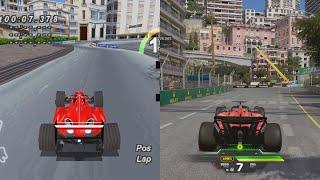 Evolution of Monaco in F1 Racing Games 1996 - 2024